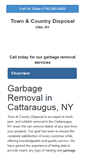 Mobile Screenshot of garbageremovalcattaraugus.com